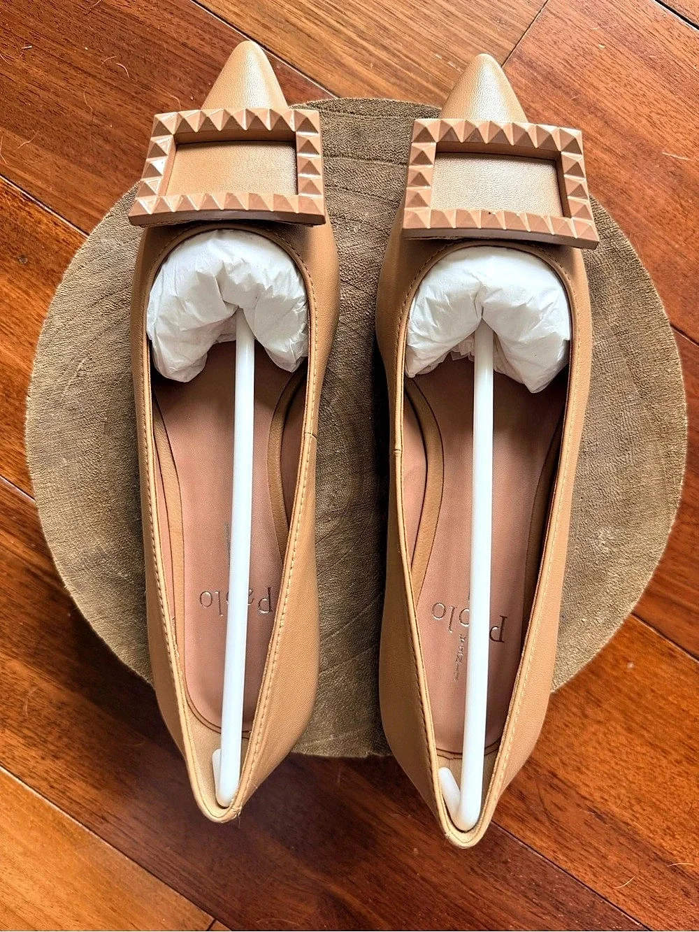 Paolo Linea Nolene Desert Nappa Pointed-Toe Flats NIB – Multiple Sizes 5, 6.5